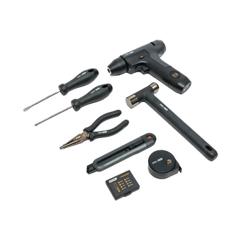  Набор инструментов Deli Home Series Black HT0208 8 предметов+ шуруповерт 