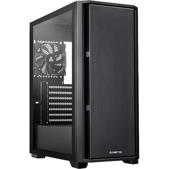  Корпус CHIEFTEC Pro Midi TG AS-02B-TG-OP без БП, боковая панель из закаленного стекла, черный, ATX 