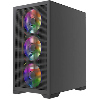  Корпус Powercase Mistral Micro B315 (CMMB315-A4), Tempered Glass, 4x 120mm ARGB PWM Fan, чёрный, mATX 