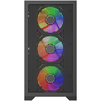  Корпус Powercase Mistral Micro B315 (CMMB315-A4), Tempered Glass, 4x 120mm ARGB PWM Fan, чёрный, mATX 