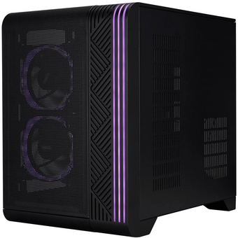  Корпус 1STPLAYER VT5 ARGB Black (VT5-BK-3FS7) / mATX / 3x120mm ARGB fans 