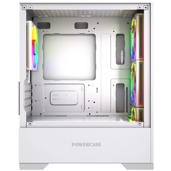  Корпус Powercase Mistral Micro B315W (CMMB315W-A4), Tempered Glass, 4x 120mm ARGB PWM Fan, белый, mATX 