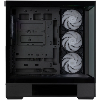  Корпус ZALMAN P40 DS, ATX, Black, Window, 9.1-inch LCD screen, 2xCombo(2.5” or 3.5”), 1x2.5”, 1xUSB Type-C, 2xUSB3.0, Side 3x120mm ARGB, Rear 1x120mm 