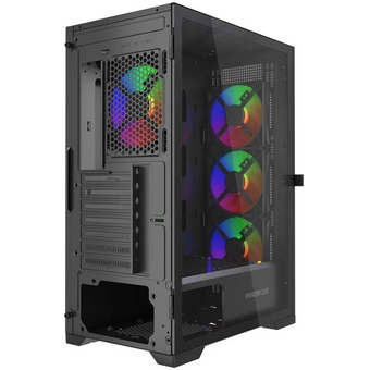  Корпус Powercase Mistral B415 (CMAB415-A4), Tempered Glass, 4x 120mm ARGB PWM Fans, чёрный, ATX 