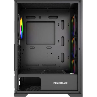  Корпус Powercase Mistral B415 (CMAB415-A4), Tempered Glass, 4x 120mm ARGB PWM Fans, чёрный, ATX 