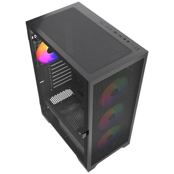  Корпус Powercase Mistral B415 (CMAB415-A4), Tempered Glass, 4x 120mm ARGB PWM Fans, чёрный, ATX 