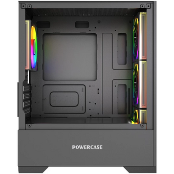  Корпус Powercase Mistral Micro B315 (CMMB315-A4), Tempered Glass, 4x 120mm ARGB PWM Fan, чёрный, mATX 