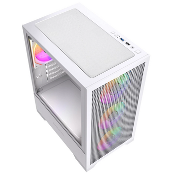  Корпус Powercase Mistral Micro B315W (CMMB315W-A4), Tempered Glass, 4x 120mm ARGB PWM Fan, белый, mATX 