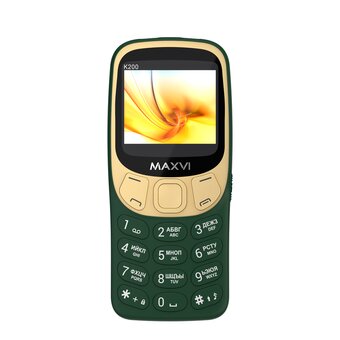  Мобильный телефон Maxvi K200 dark green 