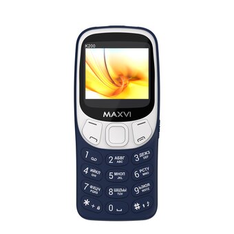  Мобильный телефон Maxvi K200 blue 