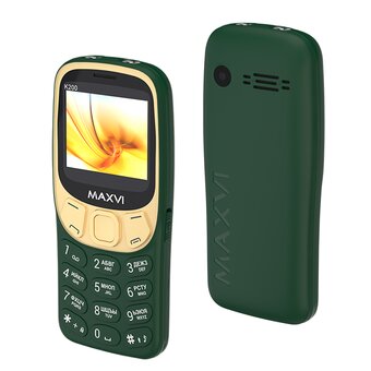  Мобильный телефон Maxvi K200 dark green 