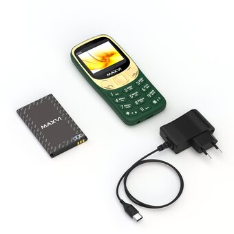  Мобильный телефон Maxvi K200 dark green 
