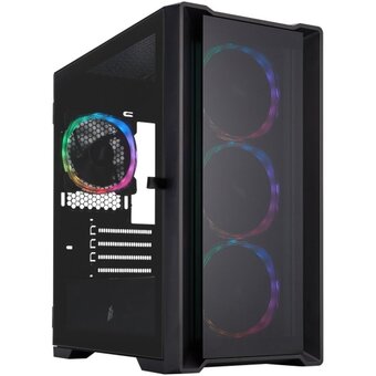  Корпус 1STPLAYER Trilobite T4-G Glass ARGB Black (T4-G-BK-4FS7) / mATX / 4x120mm ARGB fans 