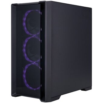  Корпус 1STPLAYER Trilobite T4-G Glass ARGB Black (T4-G-BK-4FS7) / mATX / 4x120mm ARGB fans 
