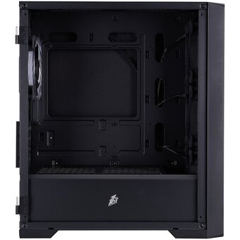  Корпус 1STPLAYER Trilobite T4-G Glass ARGB Black (T4-G-BK-4FS7) / mATX / 4x120mm ARGB fans 
