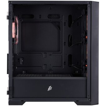  Корпус 1STPLAYER Trilobite T4-G Glass ARGB Black (T4-G-BK-4FS7) / mATX / 4x120mm ARGB fans 