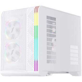  Корпус 1STPLAYER VT6 ARGB White (VT6-WH-3FS7-W) / mATX / 3x120mm ARGB fans 