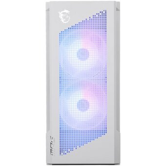  Корпус MSI MPG Velox 300R Airflow PZ White (306-7G27W21-JA4 / 306-7G27W14-JA4), Global, 2xUSB 3.2 Gen 1, 1xUSB 3.2 Gen2¶Type-C, 2x160mm ARGB Fan, 1 