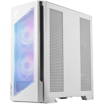  Корпус MSI MPG Velox 300R Airflow PZ White (306-7G27W21-JA4 / 306-7G27W14-JA4), Global, 2xUSB 3.2 Gen 1, 1xUSB 3.2 Gen2¶Type-C, 2x160mm ARGB Fan, 1 