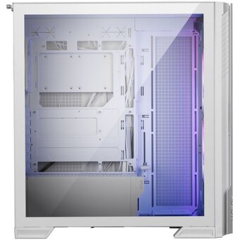  Корпус MSI MPG Velox 300R Airflow PZ White (306-7G27W21-JA4 / 306-7G27W14-JA4), Global, 2xUSB 3.2 Gen 1, 1xUSB 3.2 Gen2¶Type-C, 2x160mm ARGB Fan, 1 