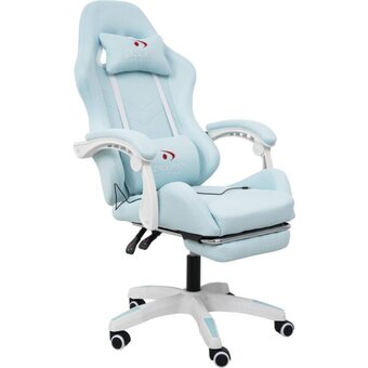  Кресло игровое Calviano 1584 ткань голубой 