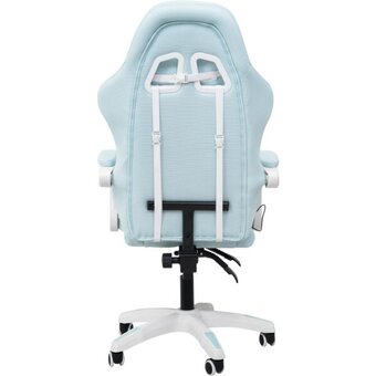  Кресло игровое Calviano 1584 ткань голубой 