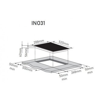  Варочная поверхность ZorG INO31 White 