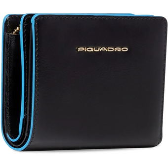  Кошелек женский Piquadro Blue Square PD6660B2R/N кожа натуральная, черный 