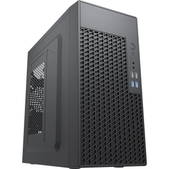  Корпус Foxline Forza FZ-055-SX450-U32 mATX, 450W, 2xUSB2.0+2xUSB3.0, Black, w/o Fan, 8 cm PSU, power cord 
