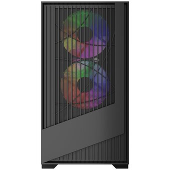  Корпус Powercase Mistral Micro A12B (CMMA12B-L3), Tempered Glass, 3x120mm FRGB fan, чёрный, mATX 