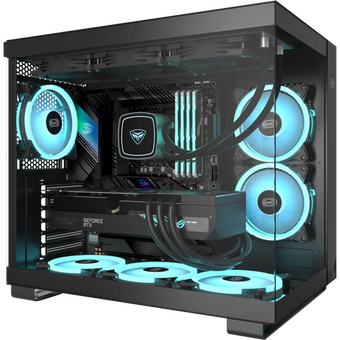  Корпус PcCooler C3T500 ARGB BK без БП, Midi-Tower, TG, 6x120mm 1xUSB-C 3.1 + 2xUSB-A 3.0, ATX, mITX Black 