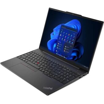  Ноутбук Lenovo ThinkPad E16 G2 (21M5S0JK00) Ryzen 7 7735HS 16Gb SSD512Gb AMD Radeon 680M 16" IPS WUXGA (1920x1200) Windows 11 Pro black WiFi BT Cam 