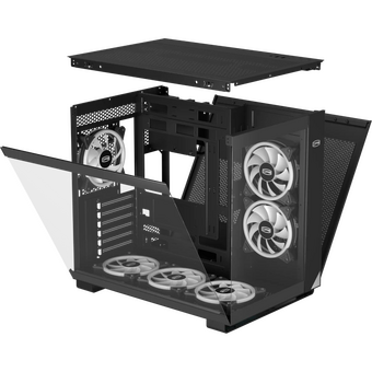  Корпус PcCooler C3T500 ARGB BK без БП, Midi-Tower, TG, 6x120mm 1xUSB-C 3.1 + 2xUSB-A 3.0, ATX, mITX Black 