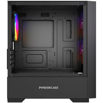  Корпус Powercase Mistral Micro A12B (CMMA12B-L3), Tempered Glass, 3x120mm FRGB fan, чёрный, mATX 