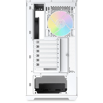  Корпус SAMA V40 White (V40-WHADA6X1-GL) без БП, Midi-Tower, TG, 6x120mm ARGB, 2xUSB 3.0 + 1xUSB 3.1 Type-C, ATX, mITX 