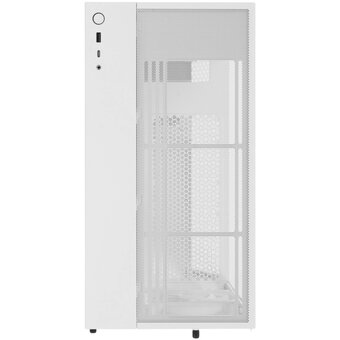  Корпус NZXT H5 Flow RGB (CC-H52FW-R1), без БП Midi-Tower, TG, 4x120mm 1xUSB-A 3.2 + E-ATX, ATX, mITX White 