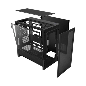  Корпус NZXT H3 Flow (CC-H31FB-01) без БП (2025), Midi-Tower, TG, 1x120mm, 1xUSB-A 3.2 + mATX, mITX Black 