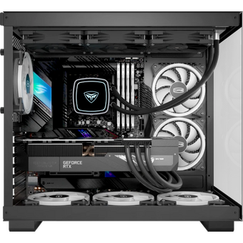  Корпус PcCooler C3T500 ARGB BK без БП, Midi-Tower, TG, 6x120mm 1xUSB-C 3.1 + 2xUSB-A 3.0, ATX, mITX Black 