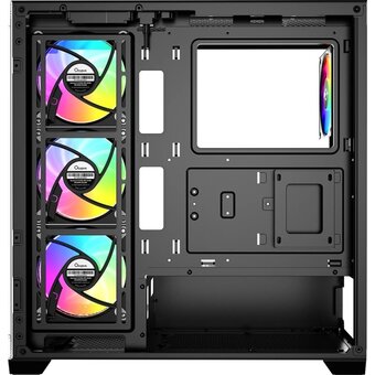  Корпус Ocypus Gamma C72 BK ARGB (Gamma-C72-B-KDG00XX-GL) ATX / win / black / 4 ARGB fans / no PSU / Tempered Glass 