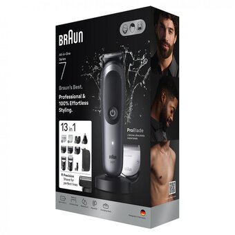  Триммер Braun AIO7560 серый 