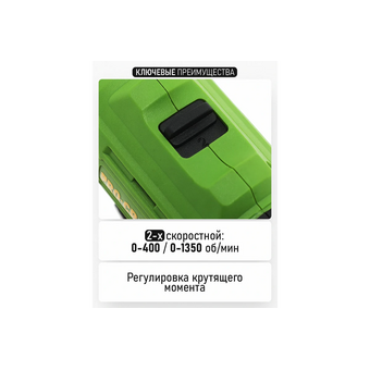  Шуруповерт PROCRAFT PA12PRODFR New 12В 22Нм (2 АКБ 2Ач+ЗУ+Кейс) 