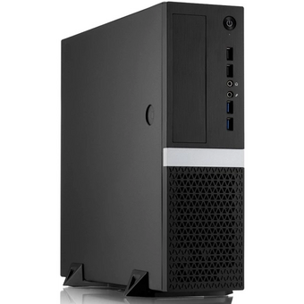  Корпус Foxline FL-211 без БП mATX Desktop black, w/o PSU, w/2xUSB2.0+2xUSB3.0, No pwr cord, w/ 8cm Fan 
