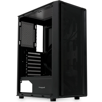  Корпус HSPD M530 (M530-TGBK), без БП Mesh Mid Tower, Black, TG, 0.4 SPCC, no fans ATX, mITX 155/290/200mm 2x2.5", 7xPCI 1xU 