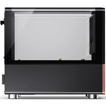  Корпус JONSBO V12 Black без БП, боковая панель из закаленного стекла (панорама), mini-ITX, micro-ATX, черный 