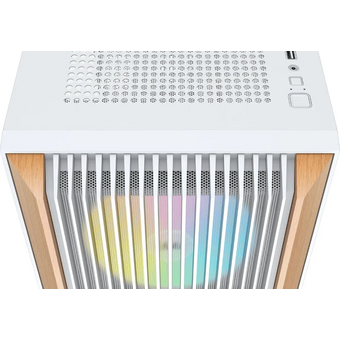  Корпус SAMA Z60 White (Z60-WHAWA4X1-GL) без БП, Midi-Tower, TG, 4x140mm ARGB, 2xUSB 3.0 + 1xUSB 3.1 Type-C, E-ATX, ATX, mITX 