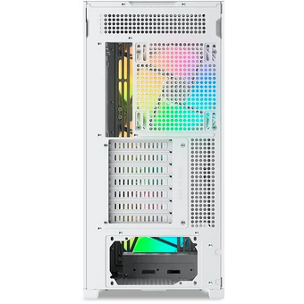  Корпус SAMA Z60 White (Z60-WHAWA4X1-GL) без БП, Midi-Tower, TG, 4x140mm ARGB, 2xUSB 3.0 + 1xUSB 3.1 Type-C, E-ATX, ATX, mITX 