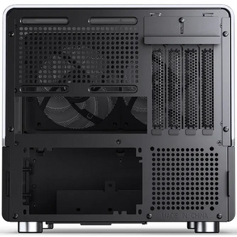  Корпус JONSBO V12 Black без БП, боковая панель из закаленного стекла (панорама), mini-ITX, micro-ATX, черный 