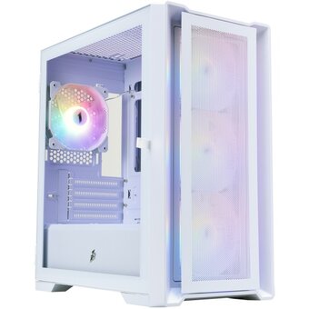  Корпус 1STPLAYER Trilobite T4 Mesh FRGB White (T4-WH-4F1-W) / mATX / 4x120mm FRGB fans 