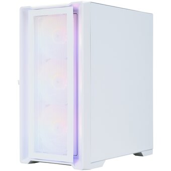  Корпус 1STPLAYER Trilobite T4 Mesh FRGB White (T4-WH-4F1-W) / mATX / 4x120mm FRGB fans 