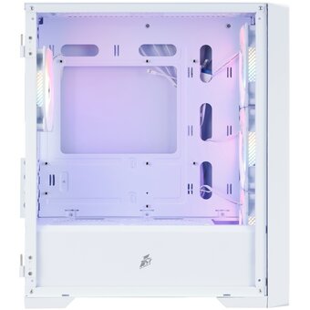  Корпус 1STPLAYER Trilobite T4 Mesh FRGB White (T4-WH-4F1-W) / mATX / 4x120mm FRGB fans 